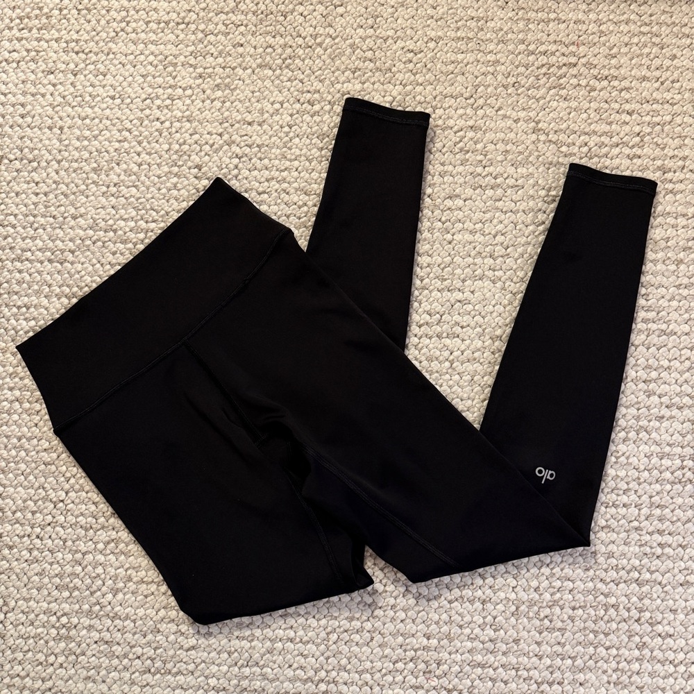 Alo Yoga 7/8 High-Waist Airlift Leggings Black Size Medium